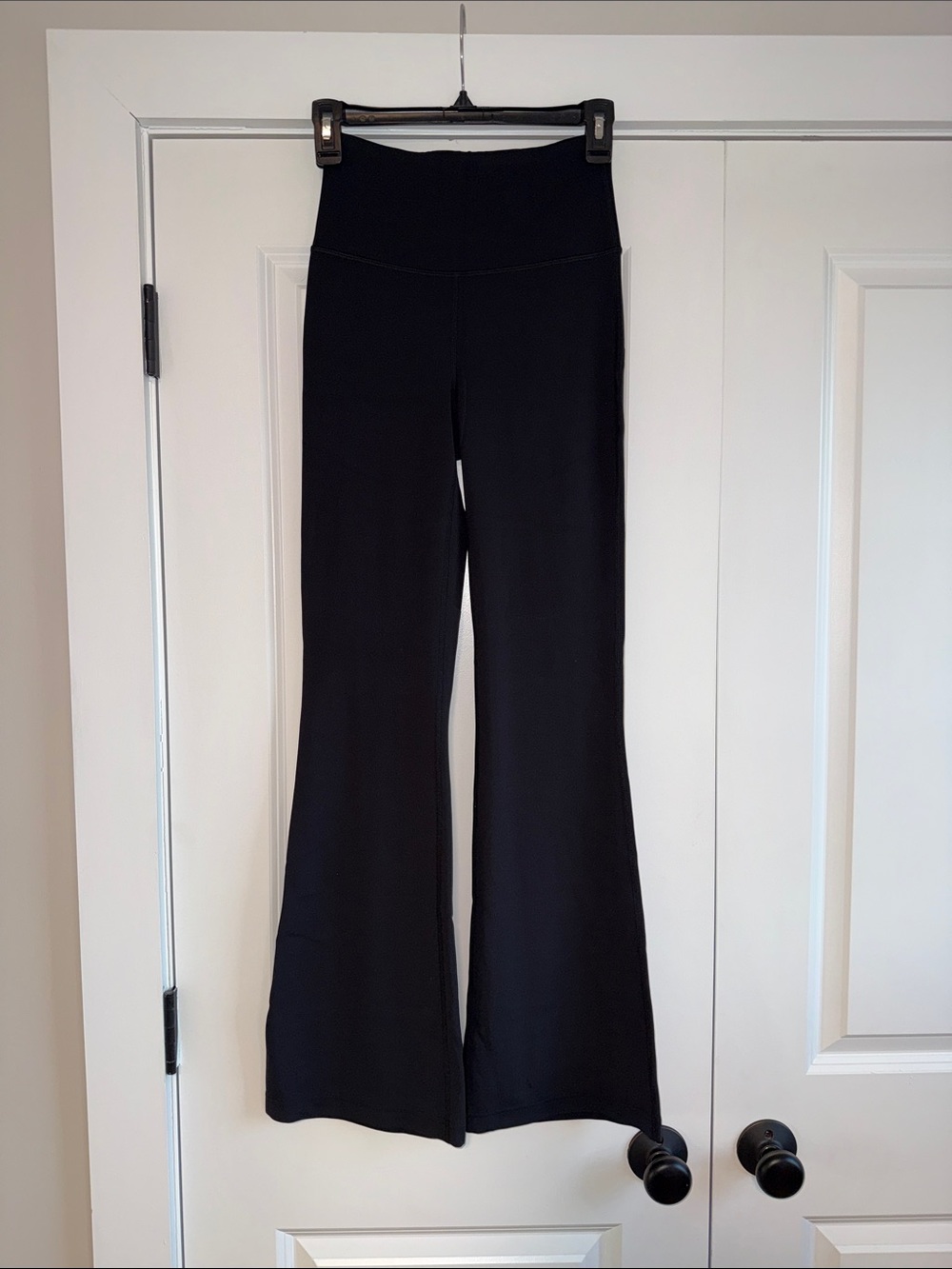 Lululemon High-Waist Black Flare Yoga Pants